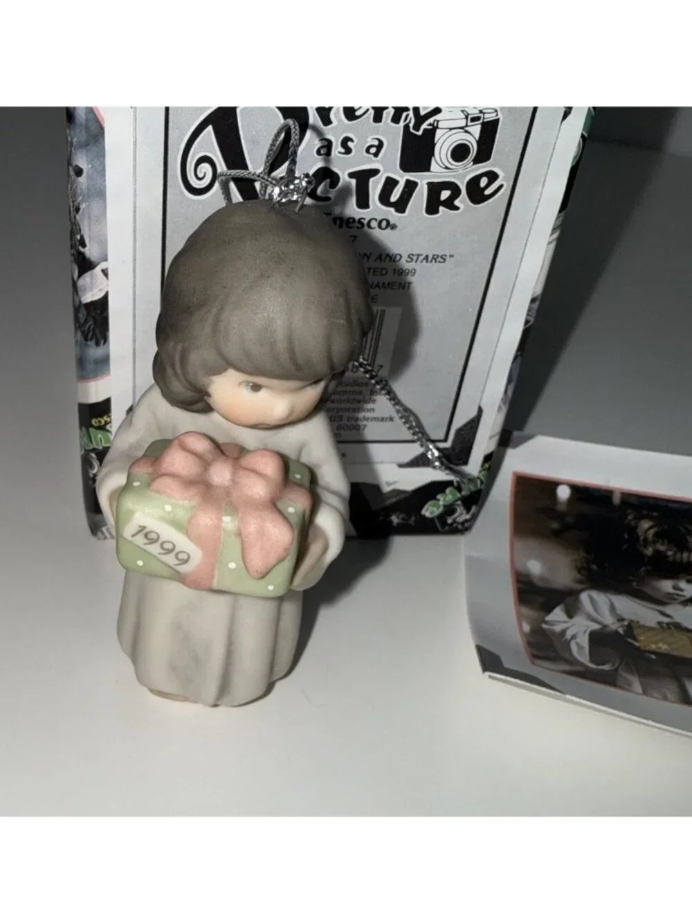 VTG Kim Anderson Pretty As A Picture Ornament I'll Give You The Moon & Stars '99